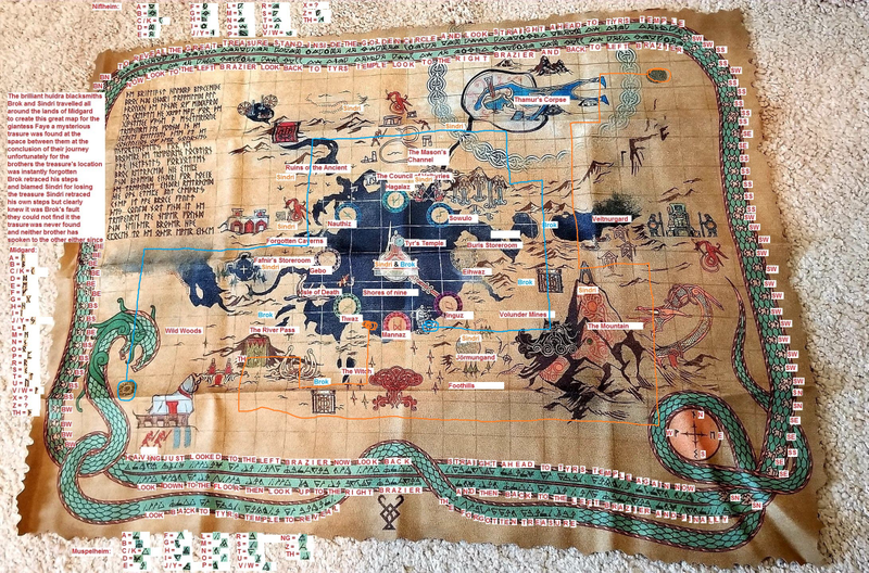 Illustration for article titled Descubren un tesoro secreto de God of War escondido entre las runas vikingas del mapa del juego